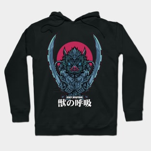 Inosuke Beast Breathing Fanart Hoodie